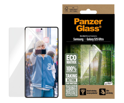 Szkło i folia ochronna PanzerGlass Eco Matrix Ultra-Wide Fit do Samsung Galaxy S25 Ultra